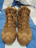 DRUNROCKS君洛克蜘蛛3D中幫防水登山靴 戶(hù)外休閑緩震徒步沙漠靴防刺戰術(shù)靴 狼棕色 39 曬單實(shí)拍圖