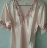 莫代爾女神節冰絲睡衣女夏2026新款睡裙薄款寬松大碼性感氣質(zhì)短袖家居服 淺杏色 XL 適合115-130斤 曬單實(shí)拍圖