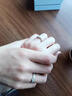 芯奢浪漫花枝情侶對戒一對小眾百搭款戒指七夕紀念日送男女友生日禮物 情侶一對 曬單實(shí)拍圖