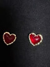 思梨小巧精致紅色愛(ài)心蚊香盤(pán)耳夾簡(jiǎn)約甜酷桃心耳洞耳飾通勤百搭耳釘 【133】紅色愛(ài)心 耳針 曬單實(shí)拍圖