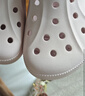 卡駱馳（CROCS）【采銷(xiāo)直播】貝雅洞洞鞋男鞋女鞋輕便耐磨一腳蹬拖鞋休閑鞋|10126 白-100 43 (270mm) 曬單實(shí)拍圖