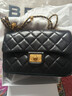 百麗碎銀幾兩大號羊皮優(yōu)雅小香風(fēng)菱格鏈條包包X6916BX4 黑色 F 曬單實(shí)拍圖