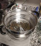 蘇泊爾（SUPOR）蒸鍋304不銹鋼家用高拱蓋蒸籠三層雙層加厚復底燃氣電磁爐通用鍋 蒸鍋 3層 28cm 曬單實(shí)拍圖