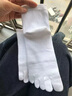 恒源祥襪子五指襪女純棉薄款抗菌全棉襪吸汗透氣中筒五趾襪禮盒裝五指襪 100%棉 女士混色款 5雙 曬單實(shí)拍圖