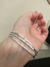 周六福（ZLF）  S999足銀手鐲女三生三世浪漫鐘情實(shí)心銀飾鐲子 單個(gè)手鐲56mm 曬單實(shí)拍圖