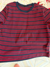 優(yōu)衣庫女裝圓領(lǐng)短T恤/條紋26春夏新款483535 17 棗紅色 XL 曬單實(shí)拍圖