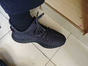 H8廣椰子鞋350莆田新款透氣休閑情侶款男女網(wǎng)面運動(dòng)跑步鞋子男鞋 黑滿(mǎn)（Y3升級版） 42 曬單實(shí)拍圖