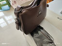 袋鼠（KANGAROO）品牌真皮大容量女士包包新年春夏七夕媽媽包單肩斜挎包婆婆軟皮包 棕色 收藏送零錢(qián)包 曬單實(shí)拍圖