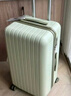 SOO行李箱高顏值多功能杯架拉桿箱旅行箱男女密碼箱子24英寸牛油果綠 曬單實(shí)拍圖
