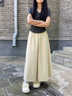莫代爾山本裙褲女2026春夏新款高腰顯瘦闊腿褲子女A字長(cháng)裙女士休閑褲 曬單實(shí)拍圖