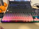 狼蛛（AULA）F87Pro無(wú)線(xiàn)客制化機械鍵盤(pán)藍牙有線(xiàn)三模87鍵全鍵熱插拔gasket結構電競游戲專(zhuān)用 月影粉霞 灰木軸V4 曬單實(shí)拍圖