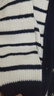 巴拉巴拉童裝兒童毛衣小香風(fēng)針織衫女童秋裝條紋開(kāi)衫外套時(shí)髦洋氣 白藍色調00418 120 曬單實(shí)拍圖