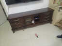 彌科優(yōu)實(shí)木電視柜收納儲物柜一體復古小戶(hù)型新美式客廳原木歐式電視機柜 1.20米電視柜【兩層】下單備注顏色 曬單實(shí)拍圖
