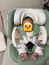 Prigel舒安pro新生嬰幼兒寶寶兒童安全座椅可坐可躺車(chē)載汽車(chē)用0-6-12歲 舒安pro 奶油青提(不窩脖設計+單手旋轉+175°大躺角) 曬單實(shí)拍圖