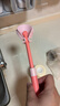 英氏（YEEHOO）奶瓶刷水杯刷直刷奶瓶奶嘴清潔工具奶瓶海綿硅膠刷子 櫻桃粉 曬單實(shí)拍圖