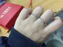 中國黃金（CHINA GOLD）足銀戒指男女款情侶對戒莫比烏斯環(huán)一對情人節生日禮物送女友老婆 足銀莫比烏斯戒指-對戒+品牌禮盒 曬單實(shí)拍圖