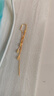 牧笛（MUDI）蛇骨黃金耳線(xiàn)女士18K彩金流蘇耳飾情人禮物送女友老婆生日紀念 18k黃 曬單實(shí)拍圖