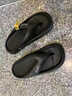 啄木鳥(niǎo)人字拖鞋男士2026夏季新款防滑軟底涼拖男休閑夾腳沙灘涼鞋子男款 黑色 42 -43 曬單實(shí)拍圖