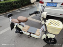 鳳凰（Phoenix）電動(dòng)車(chē)新款女生小型輕便新國標電動(dòng)自行車(chē)成人電瓶車(chē)雙人代步通勤長(cháng)續航電單車(chē)兩輪助力車(chē) 奶油白【全國聯(lián)保 終身保障】 【石墨烯】24A載能-助力續航100公里 曬單實(shí)拍圖