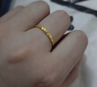 周六福碎碎冰冰足金999黃金戒指女生日禮物計價(jià)A0113247 11號 約1.9g 曬單實(shí)拍圖
