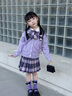 G.duck女童春裝2026新款學(xué)院風(fēng)春秋兒童jk套裝小女孩庫洛米衣服裙子整套 庫洛米開(kāi)衫三件套 120 建議110-120cm6-7歲 曬單實(shí)拍圖