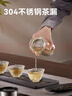 京東京造雙層加厚玻璃杯 無(wú)鉛高硼硅帶茶隔水杯304茶隔泡茶杯男士360mL 曬單實(shí)拍圖