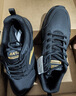 安踏男鞋革面防潑水跑步鞋男黑色輕便防滑休閑鞋運動(dòng)鞋旅游鞋子男 曬單實(shí)拍圖
