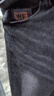淺色牛仔褲男士修身小腳潮流秋冬季新款彈力休閑長(cháng)褲百搭褲子潮牌 灰色 常規 28 曬單實(shí)拍圖