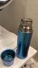 琪虎純鈦保溫杯高檔燜茶水杯戶(hù)外泡茶杯禮品定制-節節高升紫金藍450ml 曬單實(shí)拍圖