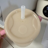 利其爾（Richell） 可按壓學(xué)飲杯兒童吸管水杯嬰兒訓練杯暢飲杯吸管杯牛奶杯漱口杯 軟萌粉 曬單實(shí)拍圖