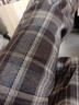 香影美拉德風(fēng)復古格子褲女高腰2025秋冬季新款直筒抽繩咖色闊腿褲 咖啡 L 曬單實(shí)拍圖