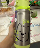 babycare兒童保溫杯小學(xué)生水杯上學(xué)專(zhuān)用直飲吸管杯316L不銹鋼雙飲青500ml 曬單實(shí)拍圖