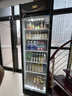 澳柯瑪（AUCMA）展示柜冷藏飲料柜單門(mén)商用立式冰柜保鮮冰箱風(fēng)冷超市便利店陳列柜啤酒水果柜一級能效 黑色 | 380升風(fēng)冷 新款窄燈箱 SC-380W 曬單實(shí)拍圖