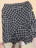 百圖（betu）女裝2026年春夏新款時(shí)髦格紋半身裙不規則裙擺短裙裙子女2603T60 曬單實(shí)拍圖