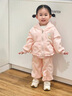 G.duck小黃鴨女童秋裝運動(dòng)套裝2025新款兒童開(kāi)衫衛衣兩件套女孩寶寶衣服 粉色 100 建議2~3歲【 90-100cm】cm 曬單實(shí)拍圖