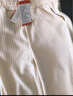 浪莎雪尼爾闊腿褲女春秋高腰垂感直筒闊腿褲百搭顯瘦休閑褲子女 曬單實(shí)拍圖