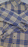 馬克華菲長(cháng)袖襯衫男春秋季時(shí)尚潮流格子戶(hù)外運動(dòng)百搭上衣 藍色 L 曬單實(shí)拍圖