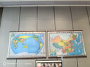 全新配色 2026世界地圖掛圖 整張無(wú)拼縫地圖掛圖 大尺寸約1.8米*1.3米 高檔仿紅木桿 辦公室書(shū)房客廳掛圖 曬單實(shí)拍圖