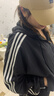 adidas寬松連帽夾克外套女裝阿迪達斯官方輕運動(dòng) 黑色/白   M 曬單實(shí)拍圖