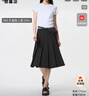 優(yōu)衣庫女裝寬褶中裙/半身裙裙子479916 488364 488364/08深灰色 S 曬單實(shí)拍圖
