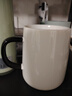 拜杰馬克杯陶瓷咖啡杯禮物水杯牛奶杯早餐杯辦公杯帶勺帶蓋杯子420ml 曬單實(shí)拍圖