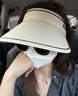 型公館防曬帽女夏季防紫外線(xiàn)空頂遮陽(yáng)帽騎車(chē)UV可折疊大帽檐太陽(yáng)帽子遮臉 曬單實(shí)拍圖