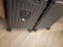花瞳行李箱28寸大容量箱拉桿箱【明次日達】登機箱旅行箱密碼箱皮箱子 深灰色【USB+杯架+干濕分離】 20英寸 【可登機箱，短途出差】 曬單實(shí)拍圖