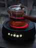 燒水壺電陶爐煮茶器養生壺大功率茶具迷你泡茶壺花茶壺電熱水壺 憶爍A1黑色單爐 曬單實(shí)拍圖