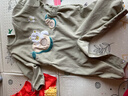 歐孕（OUYUN）寶寶連體罩衣秋冬嬰兒爬行防水防臟爬爬服反穿衣兒童吃飯圍兜 牛油果園 【防水防臟 】 80cm 【推薦身高 75-83cm】 曬單實(shí)拍圖