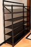 小匠材簡(jiǎn)易鞋架免安裝楠竹家用門(mén)口宿舍多層折疊收納置物架子黑色5層70 曬單實(shí)拍圖