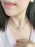 Arsis自由搭配循光雙環(huán)疊鏈女項鏈簡(jiǎn)約百搭鎖骨鏈送女友生日禮物 循光雙環(huán)疊鏈（銀色） 曬單實(shí)拍圖