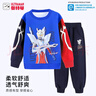 ULTRAMAN兒童衛衣套裝男孩春秋季薄款長(cháng)袖長(cháng)褲休閑兩件AHM96116紅色 120cm 曬單實(shí)拍圖