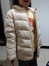 笛莎（DEESHA）童裝女童輕薄羽絨服2025秋冬新款女寶寶短款三防輕盈保暖外套 卡其色 160 【充絨量：71.2g】 曬單實(shí)拍圖