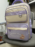 Jeep兒童書(shū)包小學(xué)生3-6年級減負護脊防下墜男女生大容量雙肩包 粉紫色 曬單實(shí)拍圖